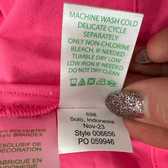 Lilly Pulitzer Luxletic Roxie Pink Islanna UPF 50+ Performance Jacket size S NEW - Picture 8 of 14